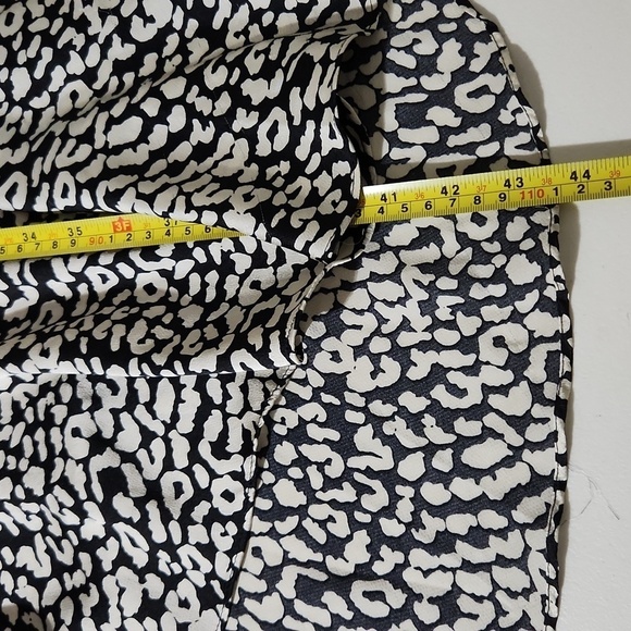 Forever 21 Dress Womens Size L Cheetah Print Sundress Cocktail Black Silver - Picture 11 of 13